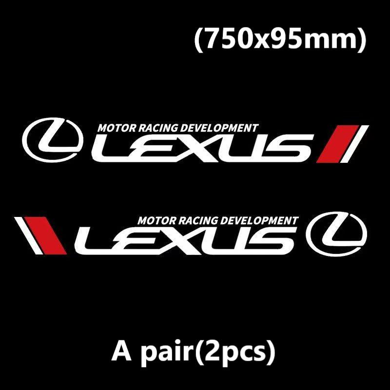 

2pcs Car Door Emblem Badge Sticker for Lexus F SPORT CT200H GX460 IS250 ES 220D IS200 ES300 GS GX IS LS LX NX RX UX CT LC RC