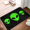 Universal vector icons alien heads Front Floor Door Entrance Mats Indoor  Bathroom Kitchen Doormat Bedroom Carpet Rug