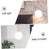 Vaguelly 6 Inch White Frosted Glass Globe Lamp Shade - Replacement Glass Globe Shade Cover, Round Ball Lamp Cover for Ceiling, Wall Fixtures