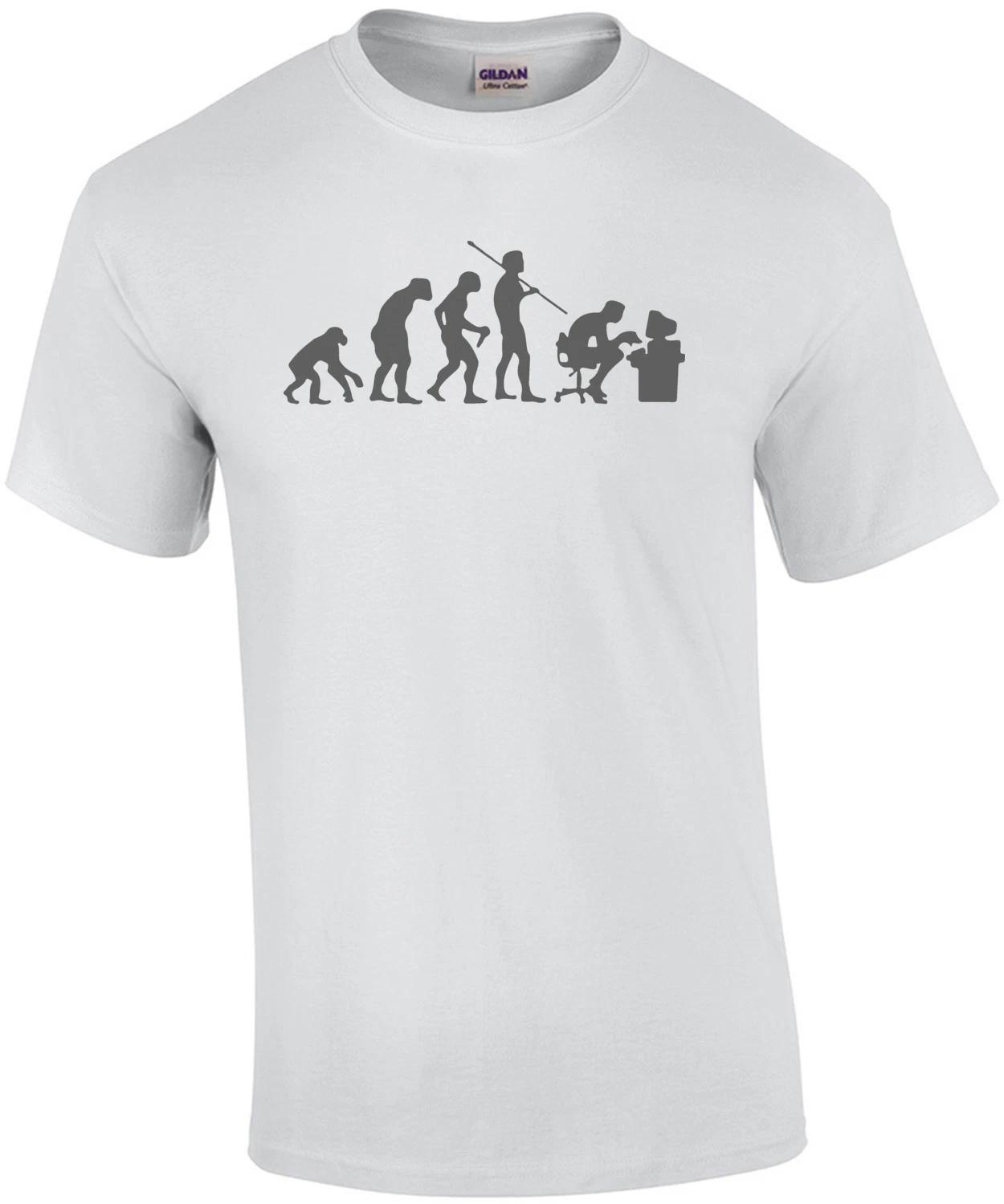 Evolution Computer User - Funny Evolution T-Shirt L