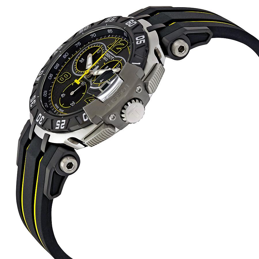 Tissot Sports Series Quartz Movement 100 Meters Waterproof Men's Watch Watch 45.25mm Gray Dial Stainless Steel Case Rubber Strap T092.417.27.067.00
