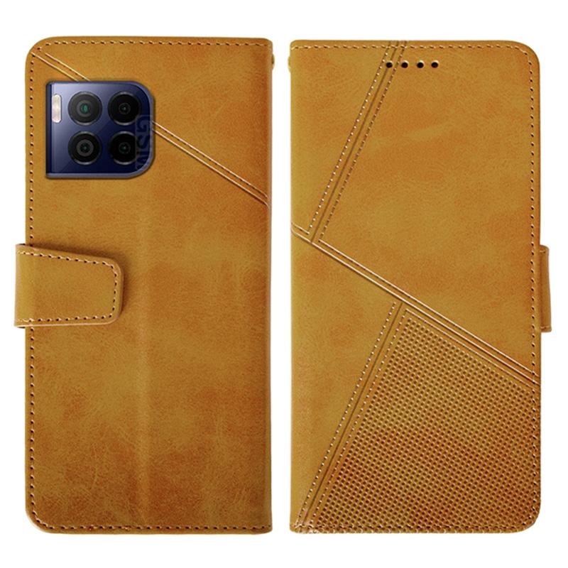 

For T-Mobile REVVL 7 Pro/T Phone 2 Pro 5G Case Calf Texture Leather Phone Cover Orange