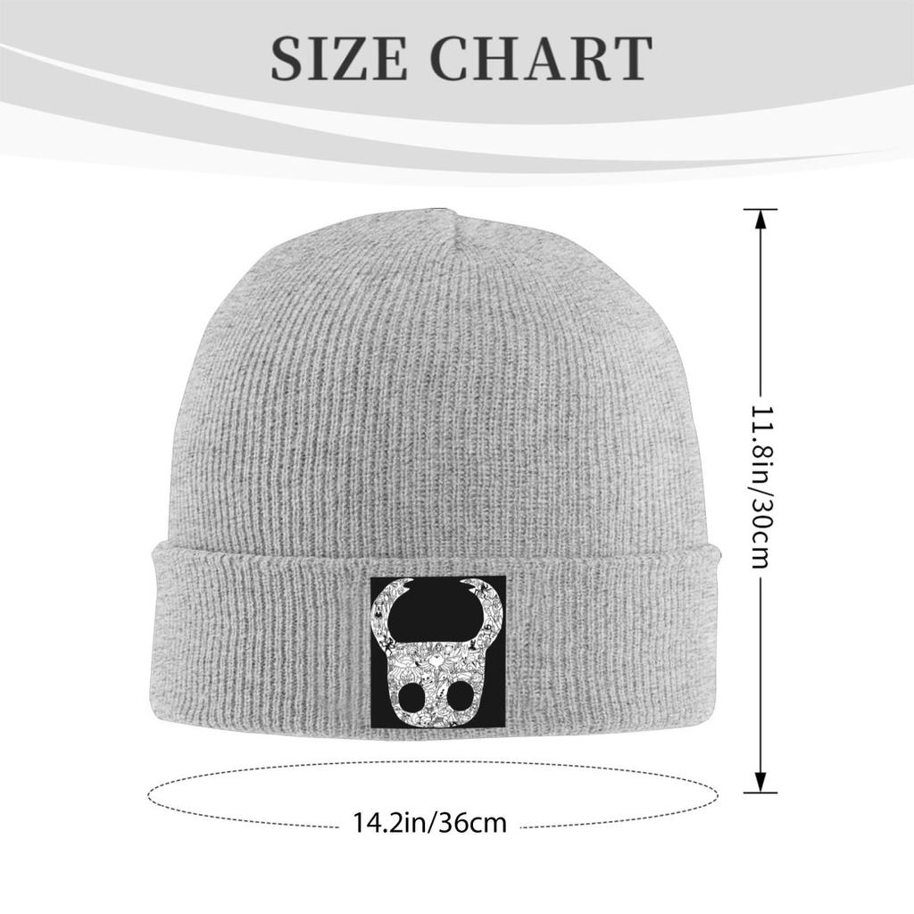 The Hollow Skull Video Game Warm Knitted Cap Hip Hop Bonnet Hat Autumn Winter Outdoor Beanies Hats for Unisex Adult