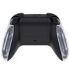 eXtremeRate Side Rail Grip Shell for Xbox Core Wireless Clear Black Replacement Front Housing Cover Handle Faceplate for Xbox Series X S Controllers