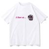 I Love U Sad Hamster T Shirts Funny Kawaii Printed Women Clothing Harajuku Aesthetic Tshirt Clothing
