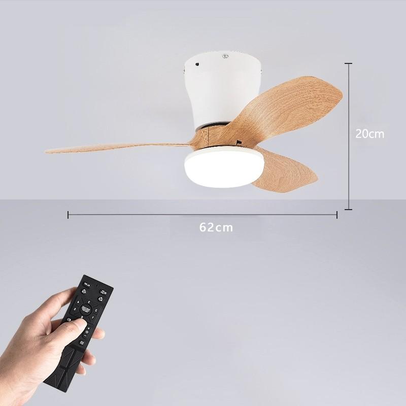 3 Light Colors 6 Speed Adjustable Ceiling Fan Light Living Room Kitchen Balcony Fan Lamp Modern LED Lighting Fan