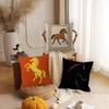 Modern Simple Geometric Light Luxury Horse Pillowcase Toon Gift Cushion Cover Bedroom Home Sofa Chair Seat Decor Pillow Case