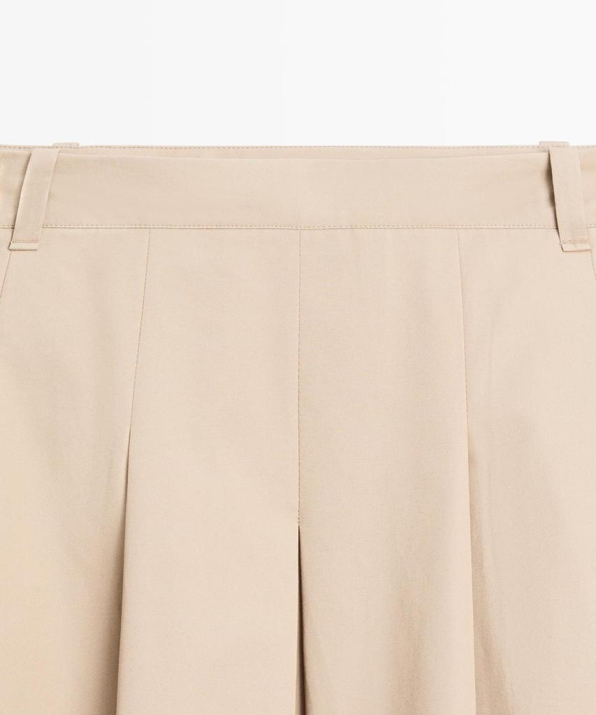 Masimodutti Box Pleated Midi Skirt