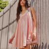 Summer New Women's Casual Loose Fashion Solid Color Off-Shoulder Ruffled Strap Dress