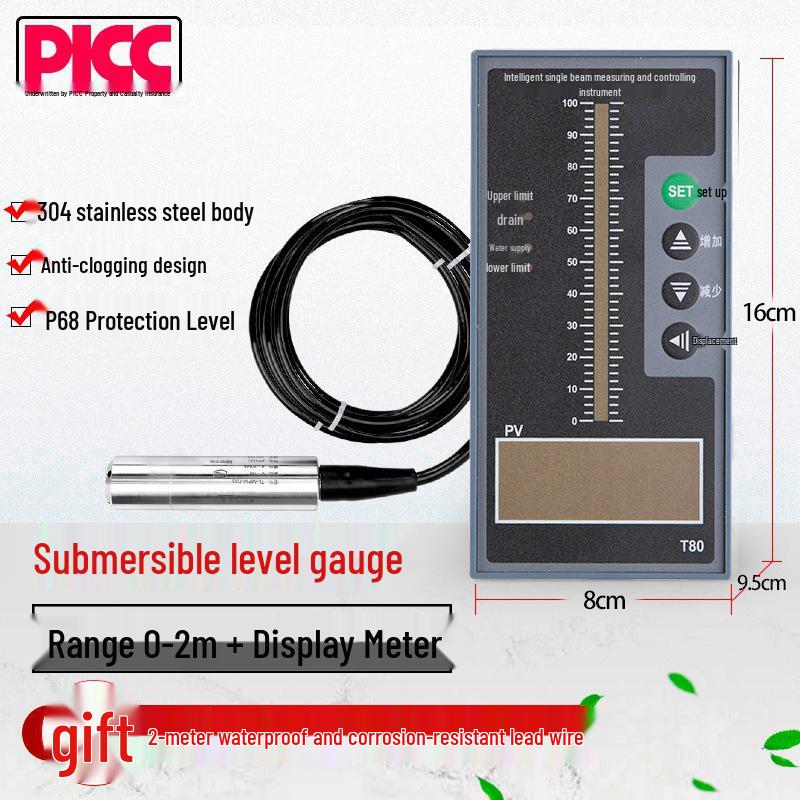 Submersible Water Level Sensor 4-20mA Voltage Transmitter
