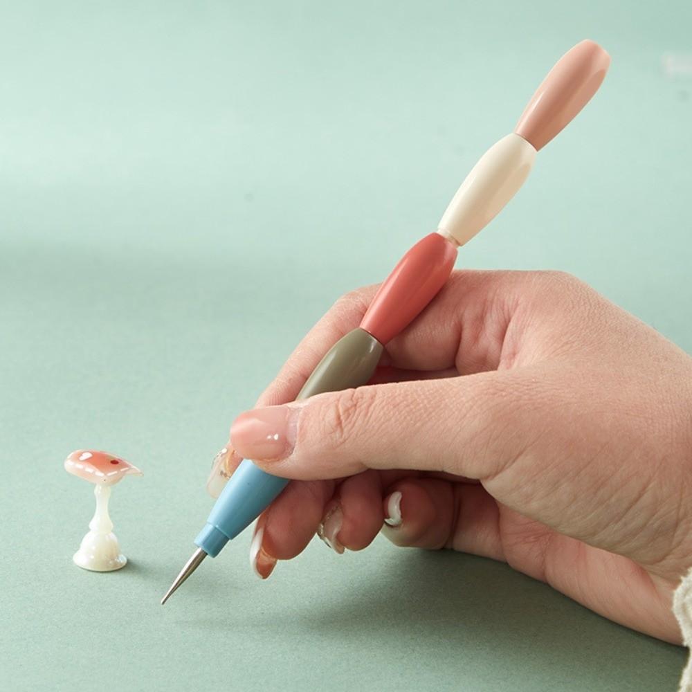 5Pcs Interlockable Nail Dotting Pen Multicolor Handle Rhinestone Picker Tool  Manicure Accessories
