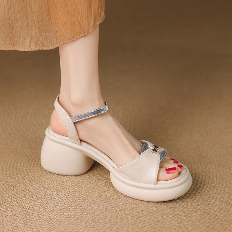 

Summer casual Roman sandals women s foot cover comfortable women s platform sandals solid color women s shoes new soft sole large size shoes 39