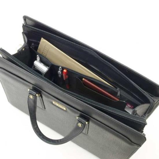 Koffert 45 cm B4 filstørrelse kompatibel side laget i laget i svart [begge lommer, Japan, Toyooka] 22027-01
