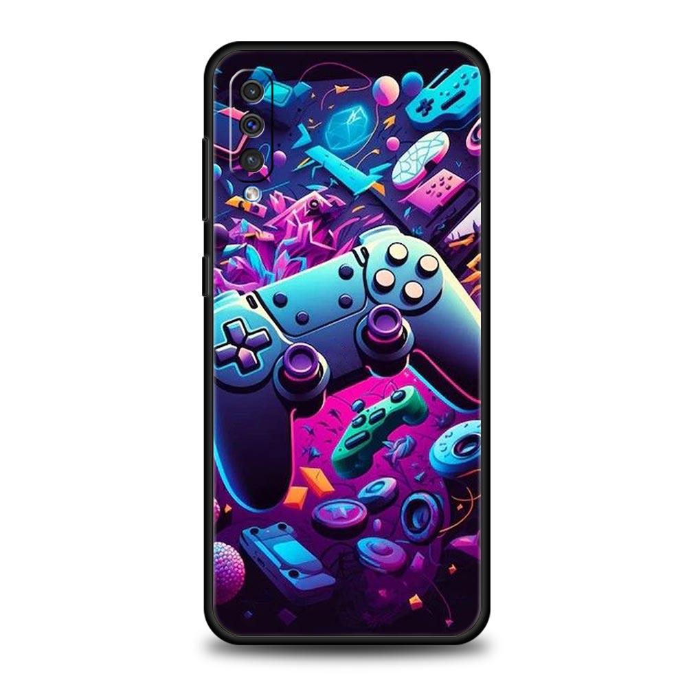Game Controller Graphic Phone Case for Samsung Galaxy A56 A36 A26 A16 A34 A24 A42 A22 A20 A12 A40 A30 A10 Soft TPU Cover Shell
