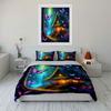 Magical Butterfly Forest Decor Set Soft Skin-Friendly Bedding Set Includes 1 Duvet Cover And 2 Pillowcase Gift