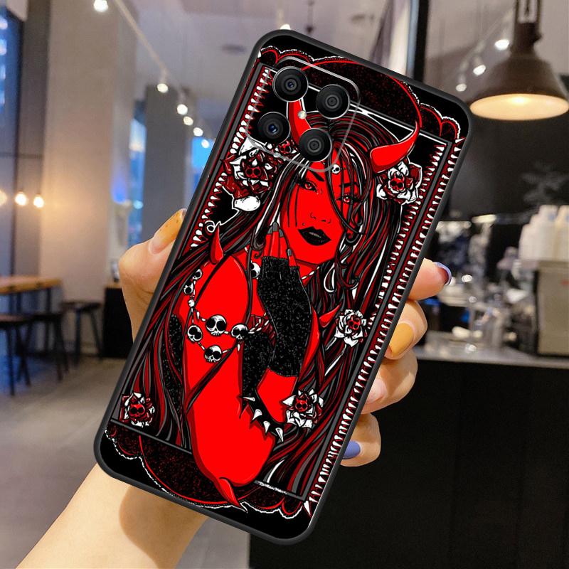 Devil Satan Case For Honor Magic 7 6 5 Lite Cover For Honor 200 400 Pro 50 70 90 X9 X8a X8b X9a X9b X9c