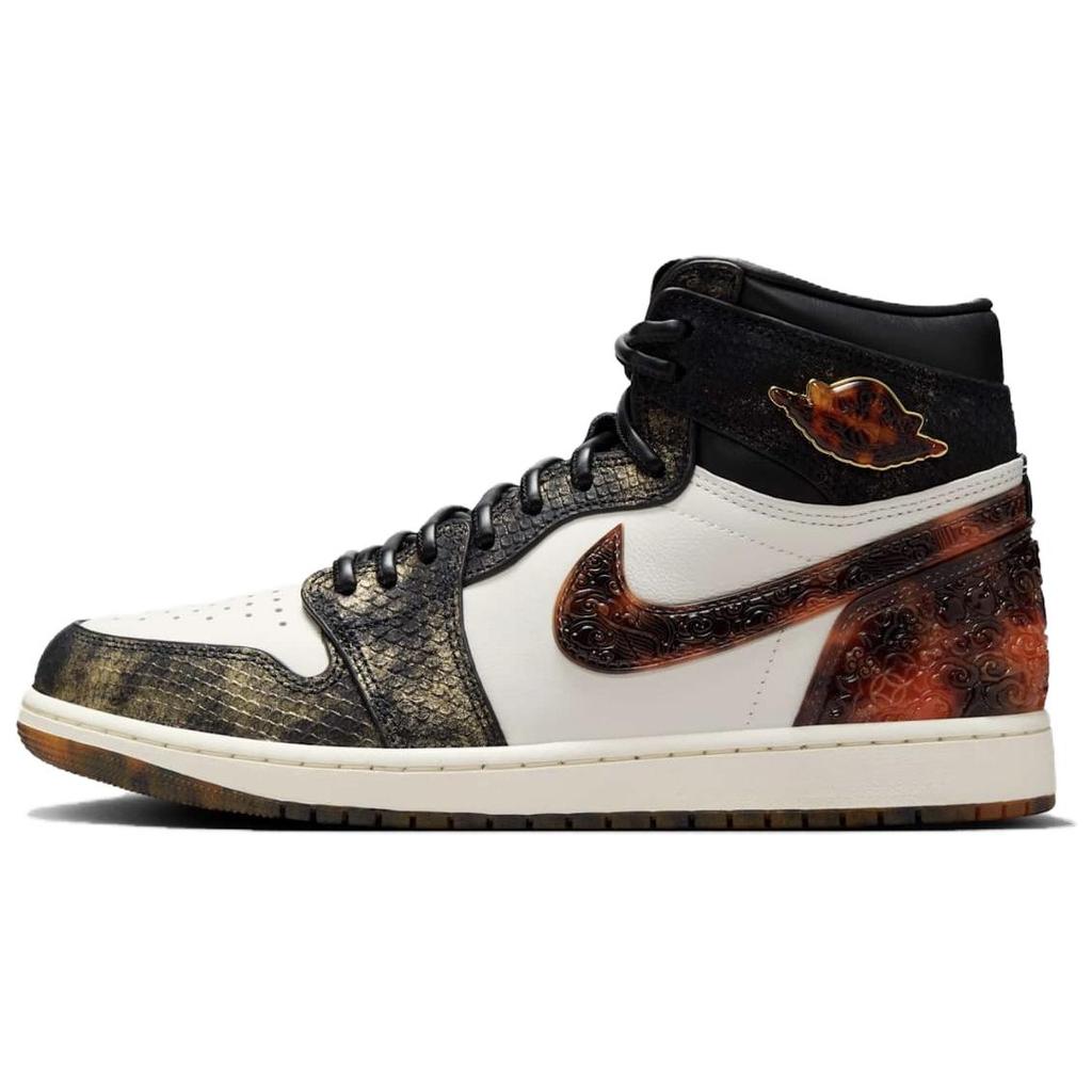 Air Jordan 1 Retro High OG Year of the Snake Unisex Sneakers Black Cream Multi-Color IB3165-091