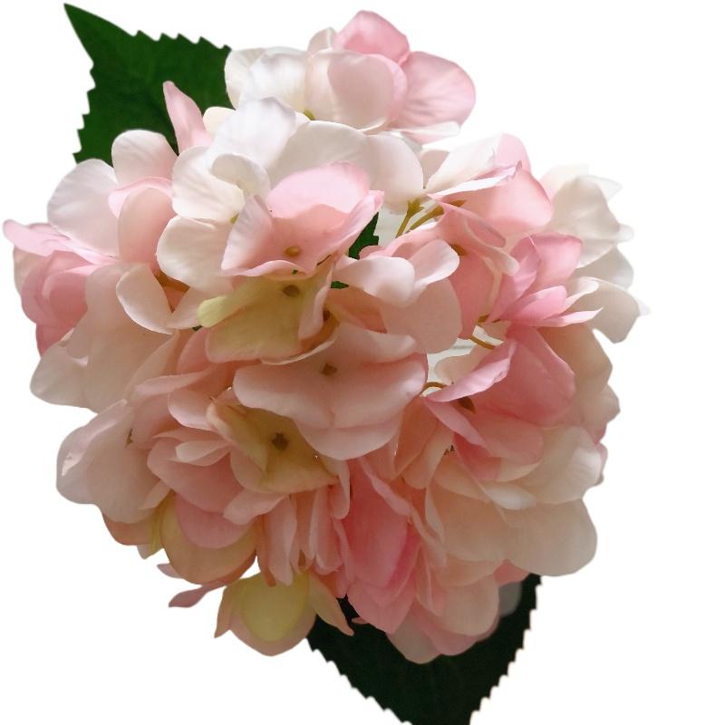 1pc Hydrangea Artificial Flower 37cm , Lifelike Silk Flowers DIY Wedding Bouquet Fake Flower for Table Centerpieces Home Decoration