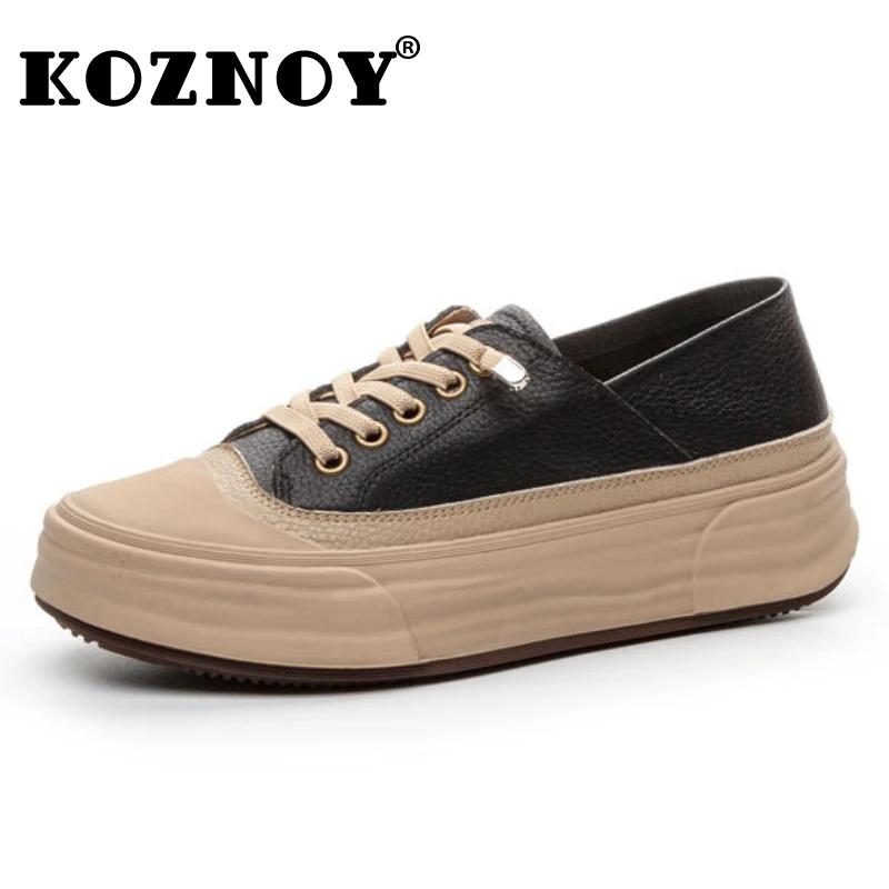 Fujin 3.5cm Cow Genuine Leather Comfy Luxury Shallow Flats Spring Ladies Soft Soled Moccasin Ethnic Woman Elegance Rubber Shoes