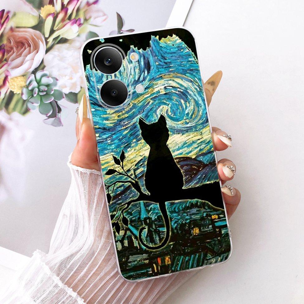 Case For Xiaomi Poco X8 Pro Max Cover Transparent Fashion Butterfly Cute Cat Cool Painted Soft Phone Casing 2602BPC18G