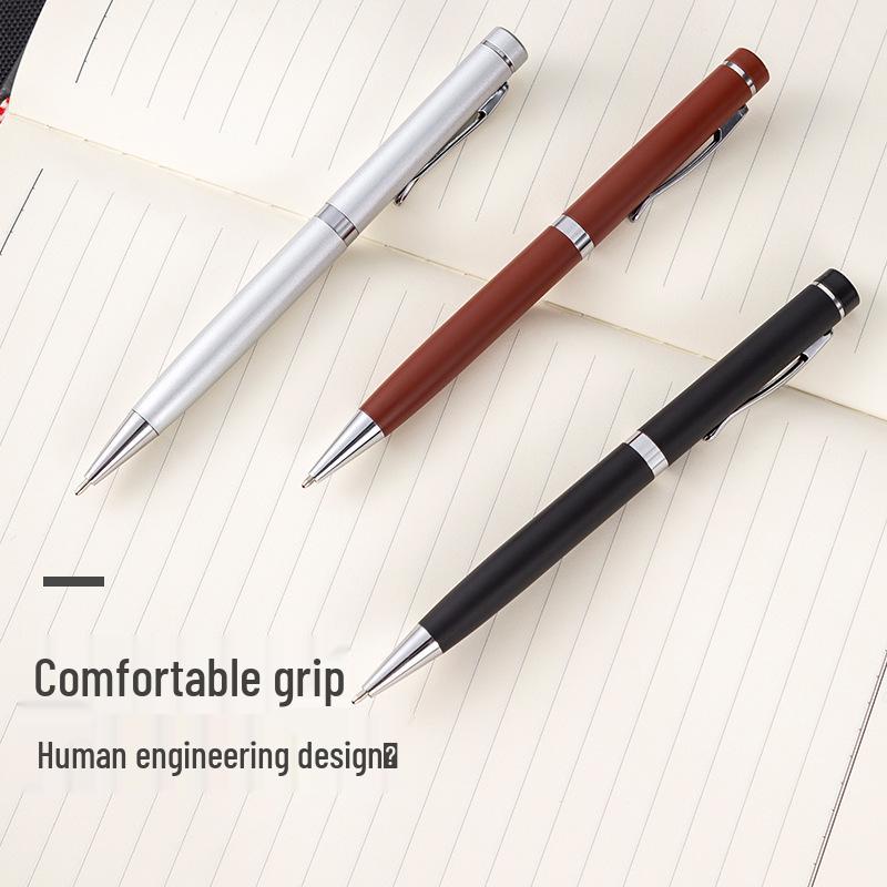 Anpassningsbar metallkulspetspenna: Snygg design för affärer, skrivande och reklam med anpassningsbara logotyper