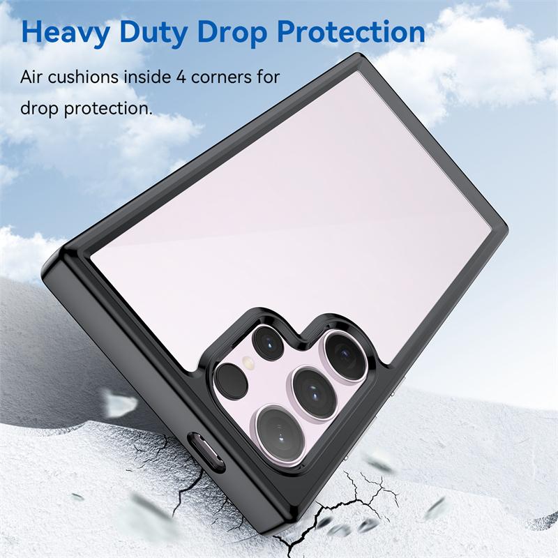 Shockproof Transparent TPU Case for Samsung Galaxy S24 Ultra S23 FE S22 Plus Protective Shockproof Full Protection Cover