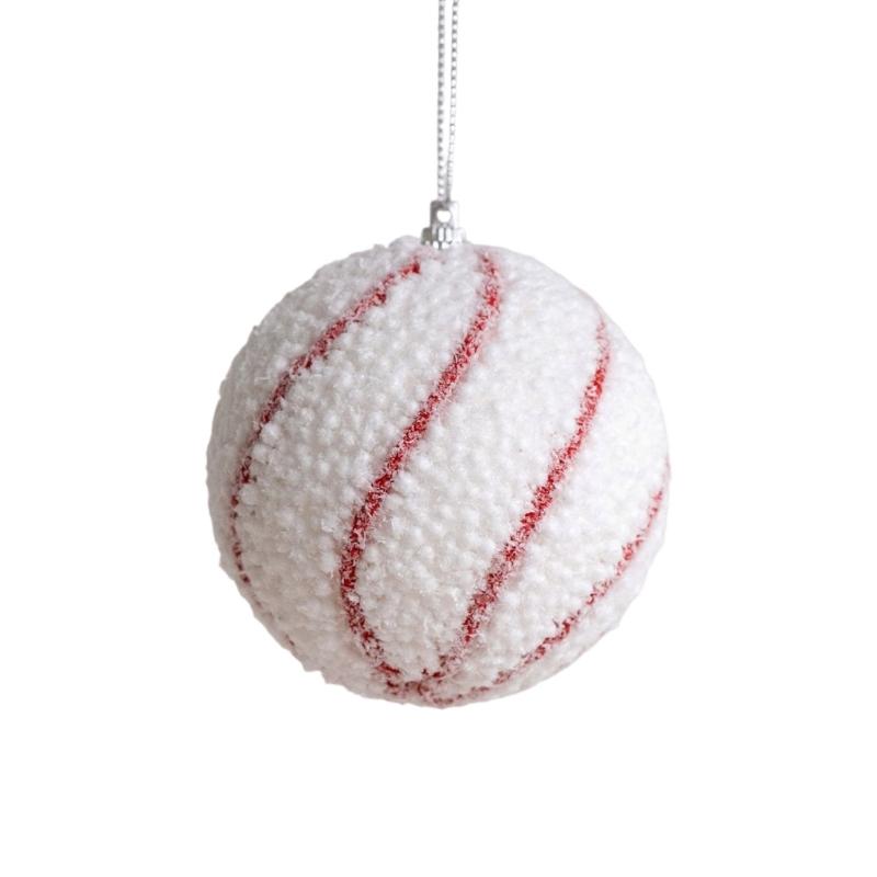 8cm Shatterproof Foam Decorative Baubles Ball Ornament Christmas Tree Decorations for Wreath Mantels Embellishments