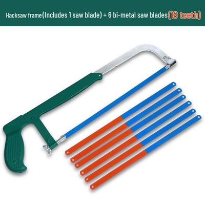 Jundingying Hacksaw Frame with 6 Bi-metal Saw Blades