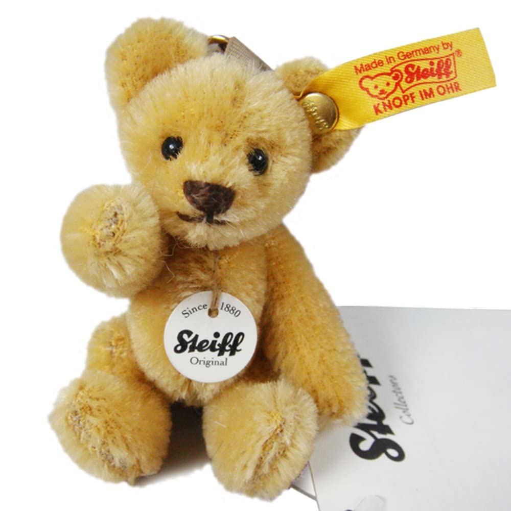 Steiff Mini Teddy Bear Keyring, Blonde (Product Code: 39089)