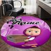 Personalized M-Masha and the Bear Round Chair Office Rug - Perfect for Mat, Office Chair & More - Ideal Gift for Birthdays and Holidays
