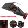 Universal Motorcycle Rear Fender Mudguard Led Brake Tail Light