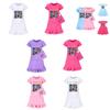 Vestido de Dormir Curto Kpop Demon Hunters Girl com Barra Franzida Para Conforto Ki