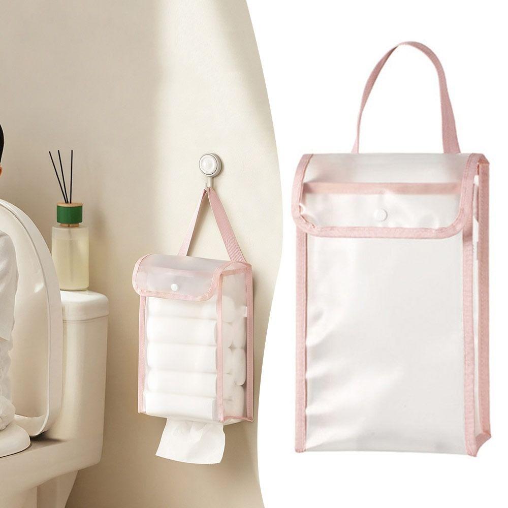 Gifts Waterproof Tissue Box Portable Large Capacity Tissue Bag Wall Mounted Tissue Storage Container