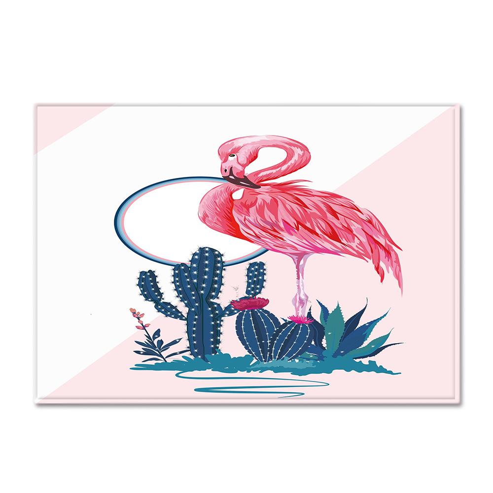 Fresh American Flamingo Printed Carpet Nordic Floor Mat