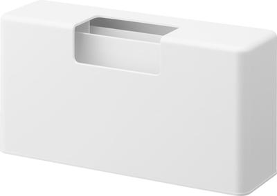 Yamazaki Magnetic Slim Plastic Bag X X for Floating and Cooking Plastic Product 1766 Case, White, W23.5 D7.1 H13.1cm, Plates, Storage, Air-Wrap