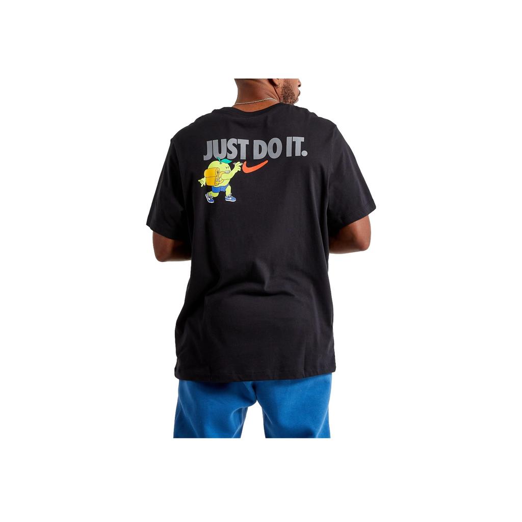 Nike Graphic Tee Logo Casual Round Neck Short Sleeve T-Shirt Men Tops Black DQ1049-010