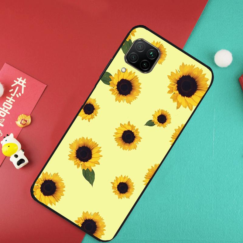 Sunflower Case For Huawei Nova 11 Pro 3i 7i 8i 11i Y60 Y70 Y90 Y61 Y91 9 10 SE P20 P40 P30 Lite Cover