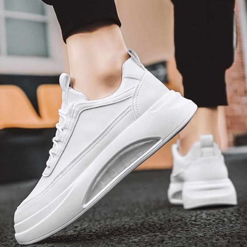 Autumn Men's Platform Sneakers Versatile Lightweight Breathable Casual Shoes Fashion Non-slip Height-increasing Vulcanized Shoes
