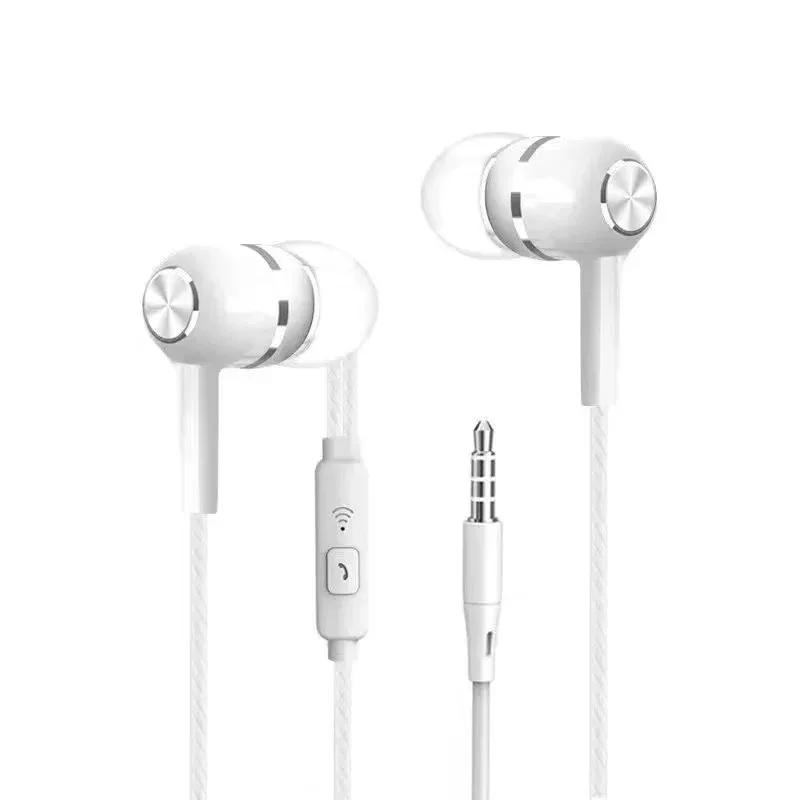 1/2/3/4Pcs Universal 3.5mm Wired Headphones Sport Earbuds with Bass Phone Earphones Stereo Headset with Mic Volume Control