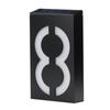 Solar Powered 0-9 LED Light House Address Number Street Road Doorplate Wall Lamp