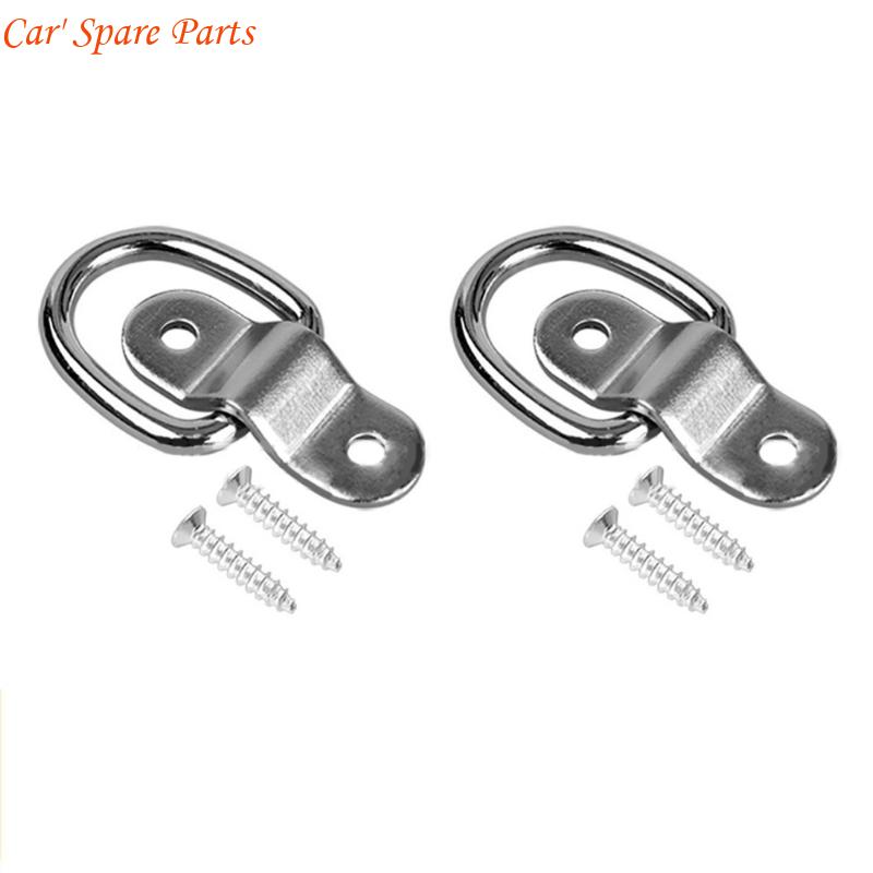 Y4UA Reinforced Trailer Door D Rings Hook Trailer Tie Down Anchors Locking Mechanism With Rustproof Black Finish