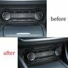 Console AC Button Control Frame Decor For Benz GLA CLA 2013-19 Real Carbon Fiber