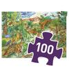 DJECO Dinosaur Observation Puzzle 100 Pieces Jigsaw Puzzle - Dinosaur Puzzle for Kids - Picture Search, Item Search, Educational Toy, Montessori, Ages