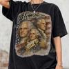 George Washington Retro 90s Bootleg T-Shirt – Distressed Grunge Streetwear Tee