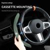 Leather Car Steering-wheel Cover Anti-slip Steer Wheel Cushion For Volkswagen VW Scirocco Passat Polo B5 B6 B7 CC Tiguan Sharan QS0