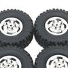 4 Pack of RC Tires and Wheels for 1/12 MN82 MN78 1/16 Car Spare Components