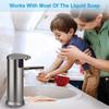 (Stainless Steel) Automatic Soap Dispenser with Infrared Motion Sensor, Waterproof Base and Adjustable Switch Suitable for Bathroom, Kitchen, Hotel, R