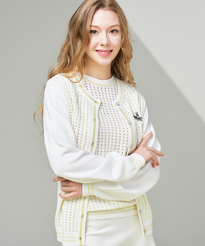 MARINADE Sleeve Balloon Curly Knit - 3 Colors
