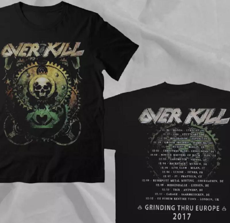 

Overkill Band Gear Bat 2017 Europe Tour Black 2 Sided TShirt Unisex T-Shirt S