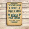 "Vibrant Creatives" Inspirational Metal Sign, 8x12 Inch.
